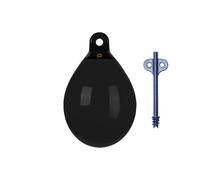 Dan-Fender Bouée ronde robuste pour ballons - Pare-chocs multi-usage pour bateaux - PVC robuste, toutes conditions météorologiques, accessoire de bateau