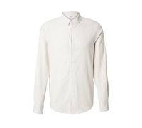 DAN FOX APPAREL Chemise 'René' camel / blanc, Taille S