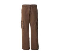 DAN FOX APPAREL Pantalon cargo 'Angelo' marron, Taille 35-36