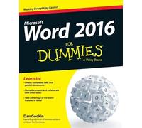 Word 2016 For Dummies by Gookin & Dan Coeur dAlene & Idaho Sandra Geisler, Dan Gookin (Auteur)