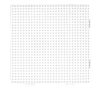 Hama Plaque Midi carrée assemblable pour perles Ø5 mm Blanche