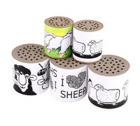 Dan Moi Boîte à bêêê avec motifs de moutons rigolos - Klein