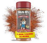 Dan-O's Assaisonnement chipotle - Bouteille de 99,2 g - Assaisonnement tout usage pour ailes de poulet, porc, poitrine, tacos et plus encore - Sans sucre, zéro calorie, utilisez ce mélange d'épices
