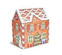 Dana Kubick Grande boîte en métal Motif maison en pain d'épices