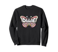 Danae Butterfly - Word Art personnalisé avec nom Mignon Sweatshirt