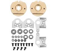 DANAIXZ 2 pièces de poids de roue à billes internes en laiton RC, contrepoids haute densité pour Wraith 90018 90020 90031 90045 90056 voitures RC stabilité améliorée couleur or di