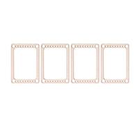 DANAIXZ 4 pièces Kit de métiers à tisser en bois Mini bricolage tricot pendentif cadre ensemble d'artisanat pour débutants adultes artisanat créatif activités parents-enfants