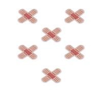 DANAIXZ Bande d'aide mignonne brodée à repasser sur patchs, couverture, décoration de réparation pour vêtements, sacs, chapeaux, matériau en coton, 2.6 pouces, 6 pièces