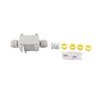 DANAIXZ Boîte de jonction de connecteur de câble électrique extérieur IP68, 2 voies 450V 24A, plastique de haute qualité pour l'éclairage de jardin et la protection du câblage sout