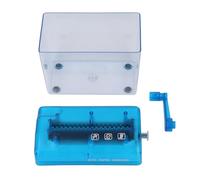 DANAIXZ Broyeur de papier manuel, coupe-bande, Compact et Portable, pour le bureau, la maison, utilisation de bureau, couleur bleue, taille 18x10,5x15cm