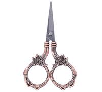 DANAIXZ Ciseaux à fleurs Vintage, ciseaux de broderie de Style européen, ciseaux artisanaux en acier inoxydable pour la couture et les collectionneurs (Ou Rose)