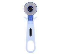 DANAIXZ Coupeur rotatif professionnel de 45 mm, coupe-tissu robuste avec deux lames, poignée ergonomique pour le quilting, la couture, l'artisanat, la coupe de papier en cuir, maté (45mm)