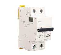 DANAIXZ Disjoncteur miniature 2P AC400V, double pôle, protection contre les courts-circuits, les surcharges, interrupteur d'air avec coque PA66 pour la sécurité électrique industri (10A)