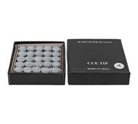 DANAIXZ Embouts de Queue de Billard Professionnels Embouts de Rechange Haute Performance en Cuir de qualité supérieure pour Joueurs sérieux Utilisation de Tournoi 50 pièces avec boîte de (11mm)