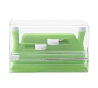 DANAIXZ Enfile-aiguille professionnel double pour machine à coudre à la main, outil d'insertion d'aiguille, applicateur pour un enfilage facile, plastique léger et durable, vert 7,