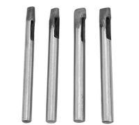 DANAIXZ Ensemble de perforatrices professionnelles pour le cuir de 4 mm, outil de perforation ovale en acier à haute teneur en carbone, perforateur à main pour l'artisanat du cuir,