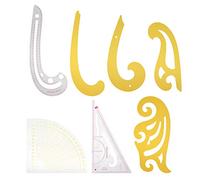 DANAIXZ Ensemble de règles de couture professionnelles, 7 pièces, kit de modèles de courbes françaises, outils de mesure de haute précision pour la conception de mode, la fabricati