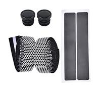 DANAIXZ Ensemble de rubans de guidon de vélo de qualité supérieure, antidérapants, absorbant les chocs, poignée confortable pour vélos de route et de montagne, avec bouchons d'extrémité (Blanche)