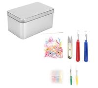 DANAIXZ Ensemble découseur professionnel avec 30 clips et 10 craies en acier inoxydable, kit d'outils pour coudre, broderie, quilting, couture, accessoires pratiques et antirouille