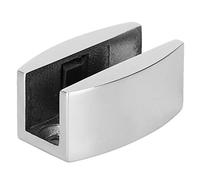 DANAIXZ Guide de rouleau de plancher de porte coulissante en verre en acier inoxydable U Braction de swing en forme de swing brossé pour 8 mm de 14 mm pour la douche accessoires de (Lumière vive)
