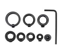 DANAIXZ Jeu de 8 colliers d'arrêt de perçage en acier à haute teneur en carbone avec clé hexagonale pour un contrôle précis de la profondeur dans le travail du bois, le perçage des