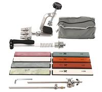 DANAIXZ Kit d'affûtage de couteaux professionnel 8 pierres à aiguiser système à angle fixe outil d'affûtage de précision pour couteaux de cuisine ciseaux ciseaux pierres de corindo