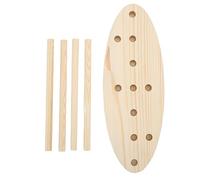 DANAIXZ Kit de fabrication d'arcs en bois réglable multi-tailles, outil de fabrication d'arcs en ruban avec planche et bâtons pour bricolage, emballage cadeau, décorations de fête,