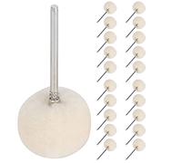 DANAIXZ Kit de polissage professionnel de 20 pièces avec éponges, accessoires pour meuleuse électrique, idéal pour les métaux tendres, les pierres précieuses, le verre, la céramiqu