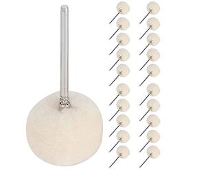 DANAIXZ Kit de polissage professionnel de 20 pièces avec éponges, accessoires pour meuleuse électrique, idéal pour les métaux tendres, les pierres précieuses, le verre, la céramiqu