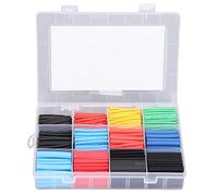 DANAIXZ Kit de Tubes thermorétractables 2:1, 560 pièces, Ensemble de enveloppes de Fils isolés électriques, 5 Couleurs, 12 Tailles
