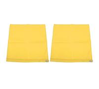 DANAIXZ Lot de 2 Drapeaux Professionnels d'entraînement équestre en Nylon Durable pour l'entraînement de désensibilisation des Chevaux et Les activités de Plein air, Couleurs Vives (Jaune)