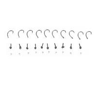 DANAIXZ Lot de 30 hameçons de pêche à la Carpe Ronnie avec Bouchons et vis, Accessoires de matériel Terminal Robustes et durables de qualité supérieure pour Les pêcheurs de Carpe,