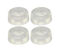 DANAIXZ Lot de 4 pieds de coussin pour machine à coudre en plastique PVC souple transparent anti-vibration antidérapant élastique pour machine à coudre coussins de lit pièces de re
