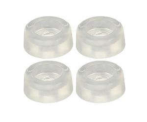 DANAIXZ Lot de 4 pieds de coussin pour machine à coudre en plastique PVC souple transparent anti-vibration antidérapant élastique pour machine à coudre coussins de lit pièces de re