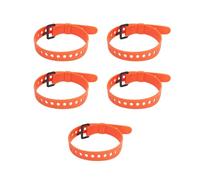 DANAIXZ Lot de 5 Attaches de câble en Caoutchouc réutilisables, Sangles de Rangement Robustes avec Boucles en Fer pour Casque, Ordinateur, TV, câbles USB, Rideaux, parapluies, Oran