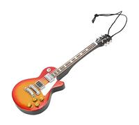 DANAIXZ Mini modèle de Guitare en Tilleul, Instrument de Musique fabriqué à la Main, Petite réplique de Guitare exquise pour vitrine, décoration, Cadeau, décoration d'intérieur, co