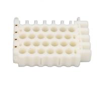 DANAIXZ Outil d'organisation de Commode de câbles, Peigne à Trous de 9mm en cuivre ABS de qualité supérieure pour la Gestion des câbles CAT5 CAT6 CAT7, à Domicile et au Bureau (6x4 Trous)