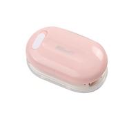 DANAIXZ Perforatrice à 3 trous Mini perforatrice à papier portable Trous de 5,5 mm Capacité de 5 feuilles pour classeurs Carnets Planificateurs Scrapbooks Bureau Usage domestique B (Rose)