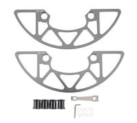 DANAIXZ Protection de plateau de vélo 104BCD protecteur de pignon VTT en alliage d'aluminium pour dents négatives positives 38T 40T couvercle de plateau à disque unique de vélo de (Grise)