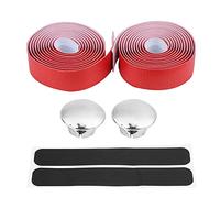 DANAIXZ Ruban de guidon de vélo 5 couleurs en fibre de carbone de qualité supérieure absorbant les chocs antidérapant confortable pour les amateurs de cyclisme adultes 200 cm x 3 cm (Rouge)