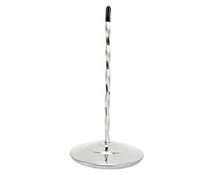 DANAIXZ Support de reçus en acier inoxydable, organisateur de factures de restaurant avec base ronde antidérapante pour, cuisines, bureaux, fourchette à mémo robuste de 5,4 oz (Tige spirale argentée)