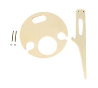 DANAIXZ Table à vin Pliable en Bois, idéale pour Les Pique-niques et Le Camping, avec Porte-Bouteilles et Support à Verres. Légère et Portable, Elle est conçue en Bois synthétique.