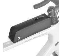 DANAIXZ TopTube Bag Sac de Rangement pour Vélo avec Boulon et Support de Ceinture Conception Légère à Faible Traînée pour Cyclisme sur Route VTT Orange Noir 220mm Matériau TPU (Noire)