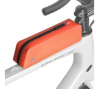 DANAIXZ TopTube Bag Sac de Rangement pour Vélo avec Boulon et Support de Ceinture Conception Légère à Faible Traînée pour Cyclisme sur Route VTT Orange Noir 220mm Matériau TPU (Orange)