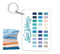 d'analyse des couleurs saisonnières - Carte palette portable | | Porte-clés compact, échantillons de couleurs saisonnières, référence de style pratique, accès facile en déplacement