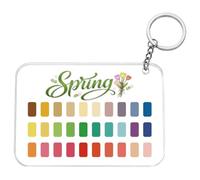 d'analyse des couleurs saisonnières - Carte palette portable | | Porte-clés compact, échantillons de couleurs saisonnières, référence de style pratique, accès facile en déplacement