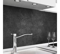 danario Crédence Adhésive pour Cuisine - Panneau Mural décoratif Autocollant | Protège Mur Cuisine | Décoration Aspect Mat | 0,40 mm - Anthracite - 60cm x 60cm