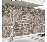 danario Crédence Adhésive pour Cuisine - Panneau Mural décoratif Autocollant | Protège Mur Cuisine | Décoration Aspect Mat | 0,40 mm - Roches rustiques - 60cm x 80cm