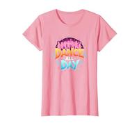 Dance All Day : Affiche de fête vibrante pour Les Amateurs de Musique T-Shirt, Femme, Rose, S
