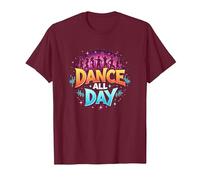 Dance All Day : Affiche de fête vibrante pour Les Amateurs de Musique T-Shirt, Homme, Marron, XXL